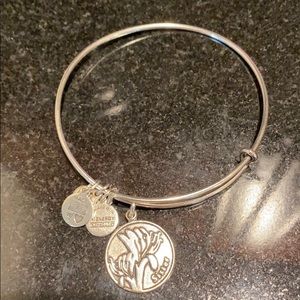 Alex and Ani “Sister” silver bangle bracelet